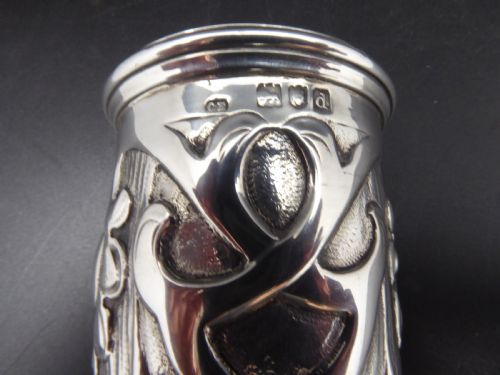 RARE SOLID SILVER ART NOUVEAU SUGAR CASTER 1899 - ADDITIONAL PHOTO 5
