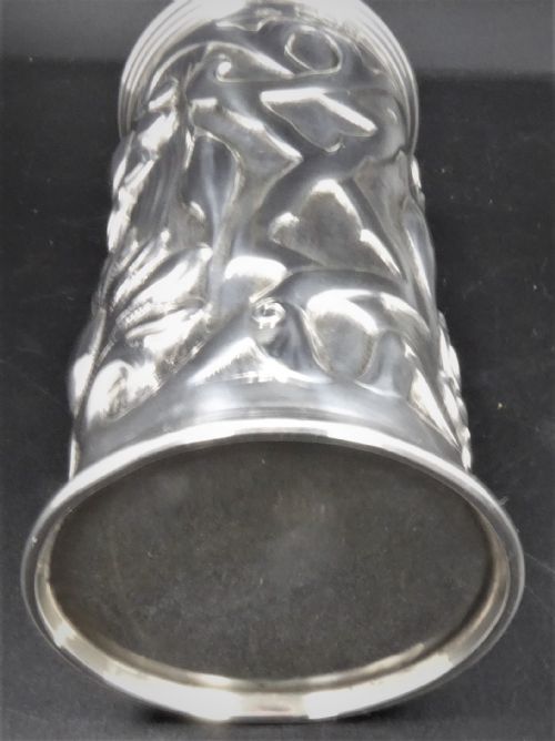 RARE SOLID SILVER ART NOUVEAU SUGAR CASTER 1899 - ADDITIONAL PHOTO 6