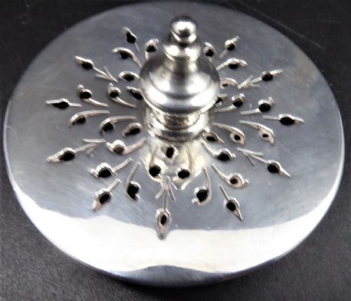 RARE SOLID SILVER ART NOUVEAU SUGAR CASTER 1899 - ADDITIONAL PHOTO 10