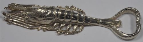 RARE SOLID SILVER LOBSTER BOTTLE OPENER - ADDITIONAL PHOTO 1