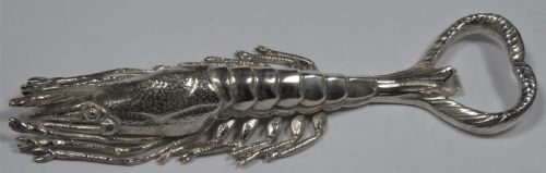 RARE SOLID SILVER LOBSTER BOTTLE OPENER - ADDITIONAL PHOTO 3