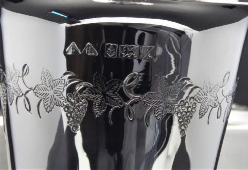SOLID SILVER SET OF 6 WINE GOBLET - ADDITIONAL PHOTO 9