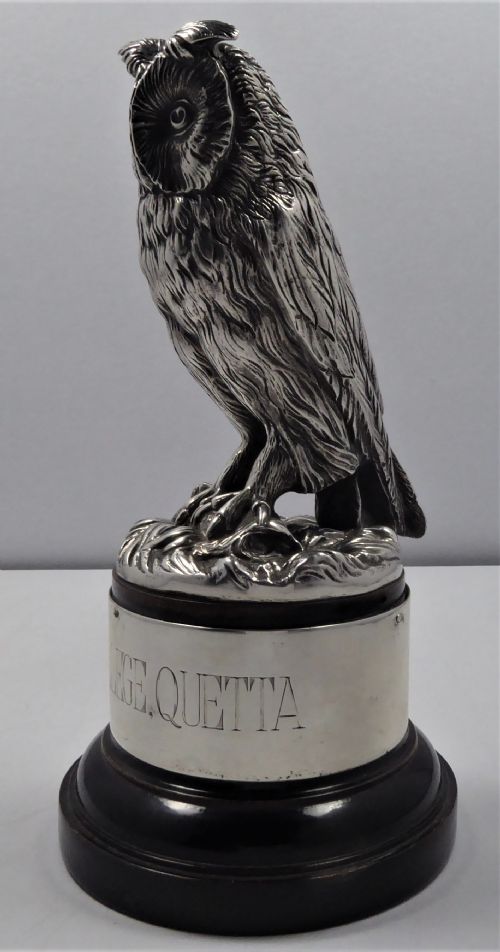 rare solid silver mappin and webb owl - CATEGORY: ANTIQUE SILVER - DATED 1930