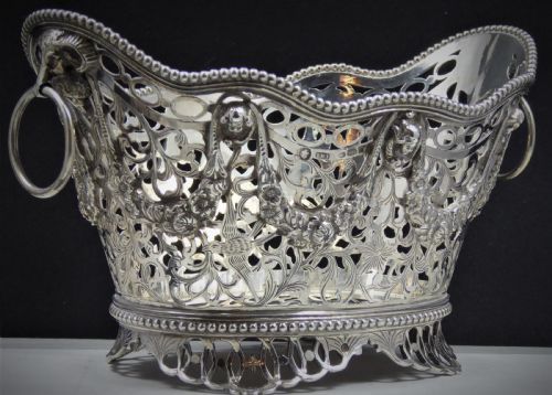SOLID SILVER BASKET CHESTER 1913 - ADDITIONAL PHOTO 1
