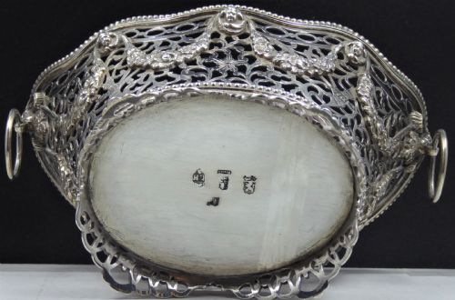 SOLID SILVER BASKET CHESTER 1913 - ADDITIONAL PHOTO 4