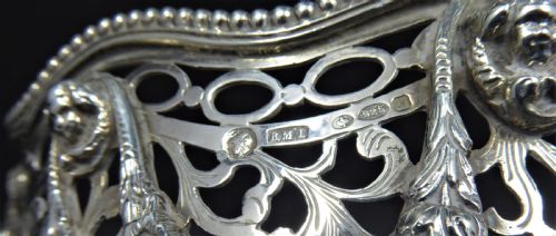 SOLID SILVER BASKET CHESTER 1913 - ADDITIONAL PHOTO 5
