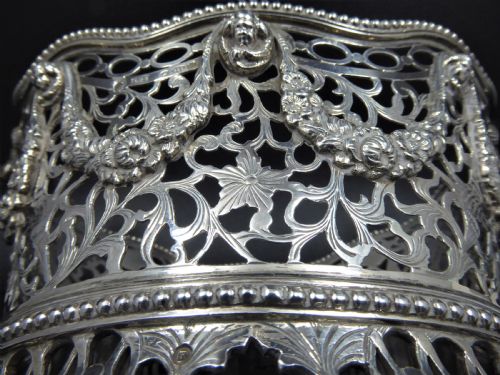 SOLID SILVER BASKET CHESTER 1913 - ADDITIONAL PHOTO 6