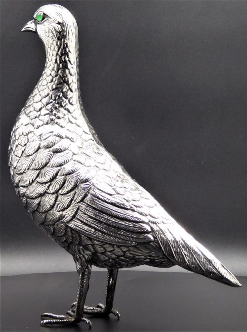 LARGE SOLID SILVER BIRD 195060'S - ADDITIONAL PHOTO 2