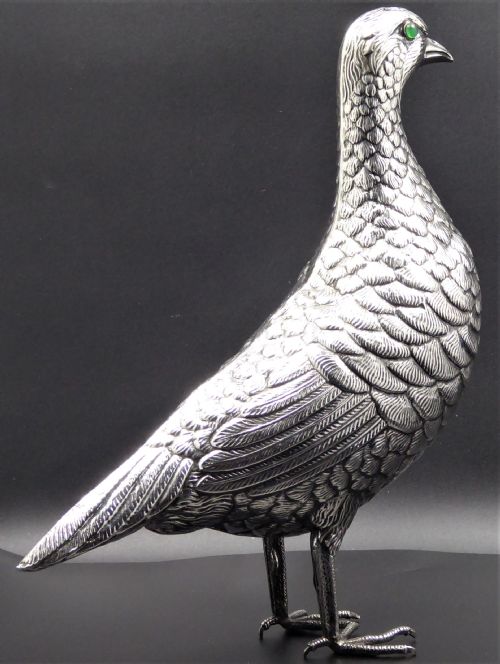 LARGE SOLID SILVER BIRD 195060'S - ADDITIONAL PHOTO 4