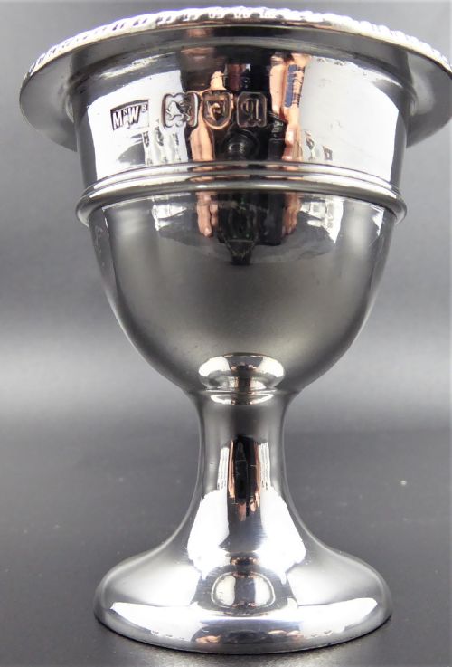 RARE MAPPIN AND WEB SOLID SILVER EGG CUP CRUET SET 1911 - ADDITIONAL PHOTO 12