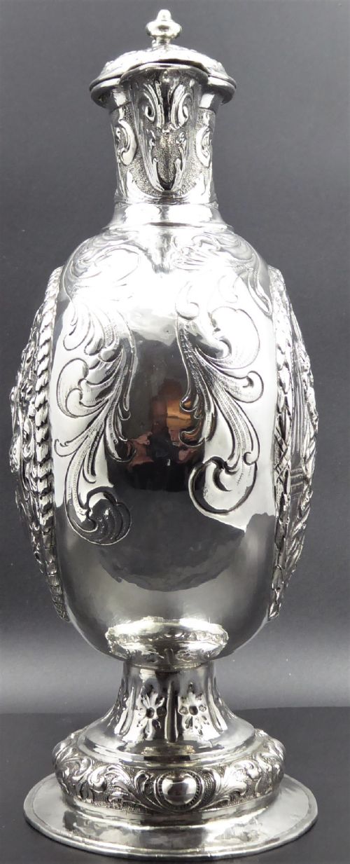 RARE DUTCH SOLID SILVER EWER - ADDITIONAL PHOTO 6