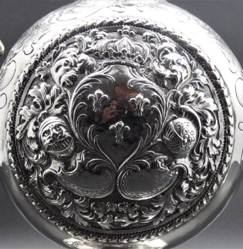 RARE DUTCH SOLID SILVER EWER - ADDITIONAL PHOTO 15