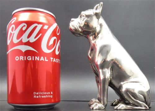 925 SILVER LARGE FIGURE OF A BOXER DOG - ADDITIONAL PHOTO 9
