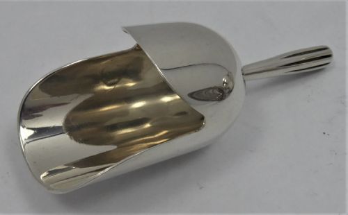 FANTASTIC SOLID SILVER LARGE SUGAR SCUTTLE - ADDITIONAL PHOTO 8