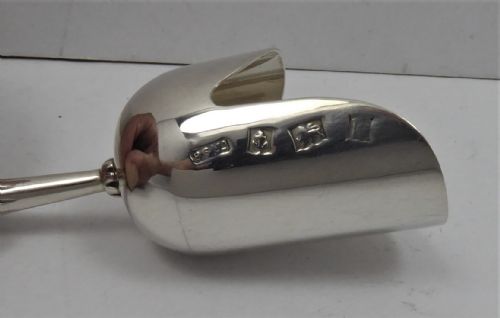FANTASTIC SOLID SILVER LARGE SUGAR SCUTTLE - ADDITIONAL PHOTO 9