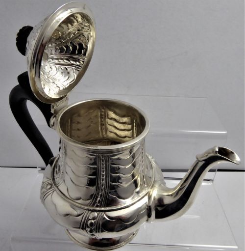 SOLID SILVER BATCHELORS TEA POT 1925 - ADDITIONAL PHOTO 5