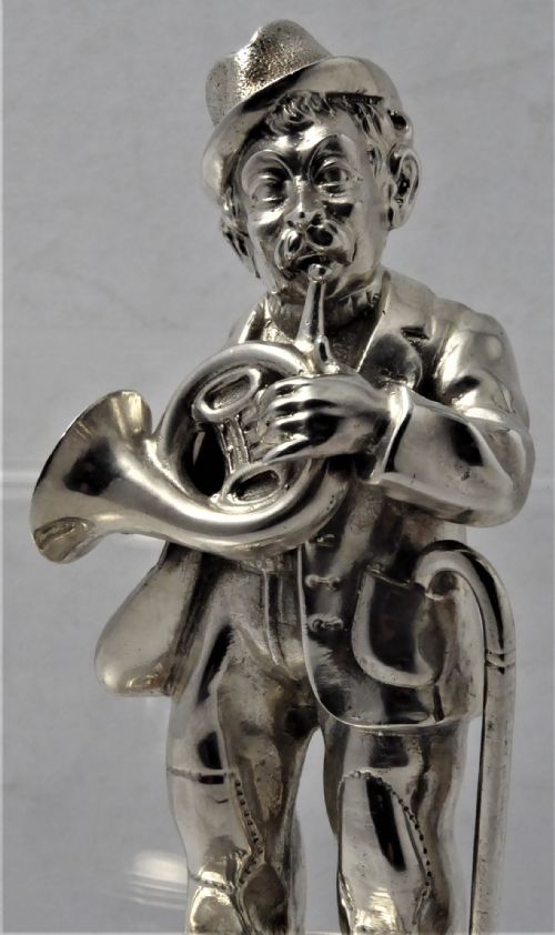 SOLID CAST SILVER MUSICIAN - ADDITIONAL PHOTO 3