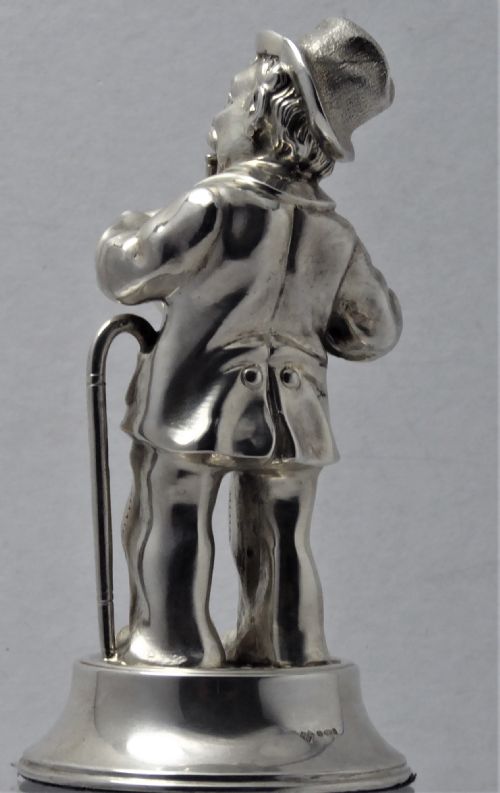 SOLID CAST SILVER MUSICIAN - ADDITIONAL PHOTO 5