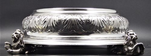 SOLID SILVER HUMONGOUS TANKARD AND STAND 1913 - ADDITIONAL PHOTO 6