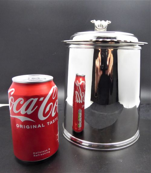 SOLID SILVER HUMONGOUS TANKARD AND STAND 1913 - ADDITIONAL PHOTO 18