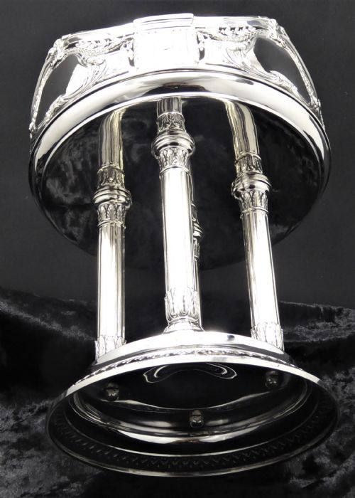 STUNNING AND RARE 4 COLUMN STANDING BOWL - ADDITIONAL PHOTO 6