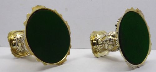 GEORGIAN SILVER AND GILT DWARF CANDLESTICKS 1825 - ADDITIONAL PHOTO 7