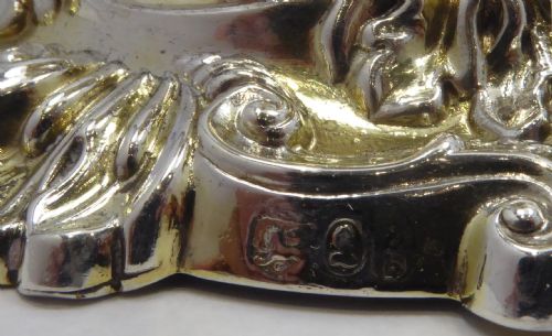 GEORGIAN SILVER AND GILT DWARF CANDLESTICKS 1825 - ADDITIONAL PHOTO 12
