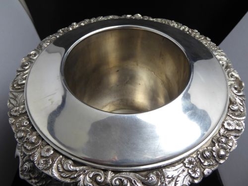 MASSIVE IRISH DUBLIN SILVER GEORGIAN WINE COOLER - ADDITIONAL PHOTO 9