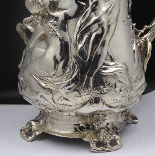 HUMONGOUS ART NOUVEAU STYLE BEER STEIN - ADDITIONAL PHOTO 6