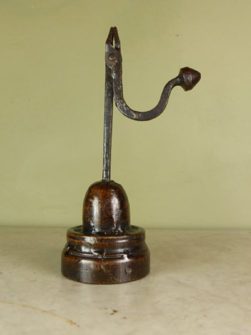 An Early 19th C Rush Light Holder