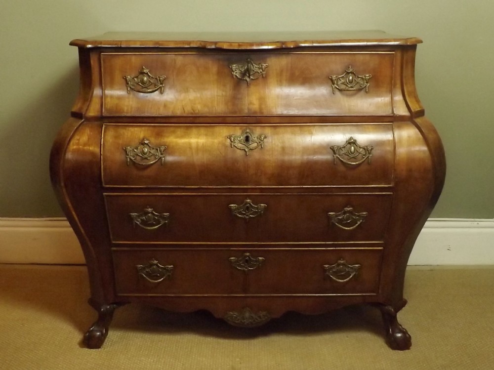 18TH C BOMBE CHEST