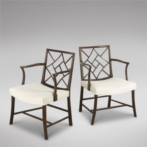 A Pair of C1900 Mahogany Armchairs