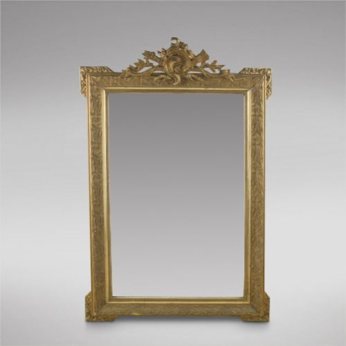 A Large 19thc French Gilt Mirror