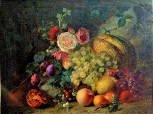 fig 1. Hendrik Jan Hein (1822-1866) - Still Life Fruit - Signed & Dated 1855