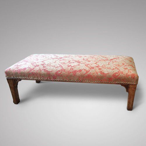 Upholstered Stool, Ca. 1850-60