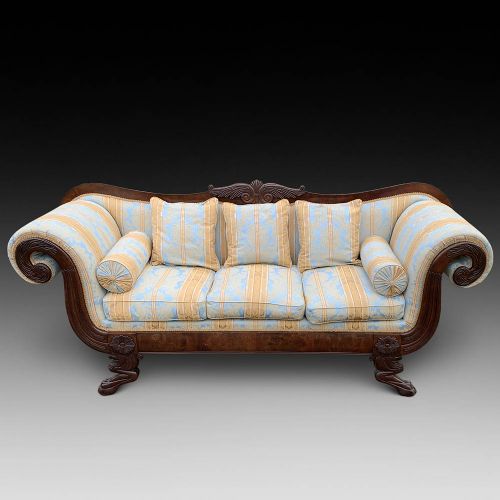 A Scroll Arm Settee, Ca. 1810-20