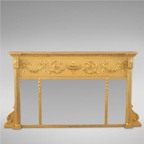 A 19thc Over Mantel Mirror