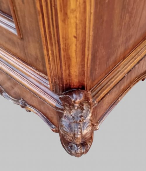 PAIR OF FRENCH WALNUT BELGIAN SAINTEANNE MARBLE BEDSIDE CABINETS - ADDITIONAL PHOTO 9