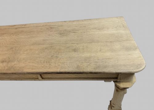 EARLY 19TH CENTURY BLEACHED OAK GOTHIC TABLE - ADDITIONAL PHOTO 1