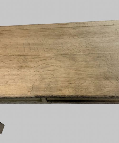 EARLY 19TH CENTURY BLEACHED OAK GOTHIC TABLE - ADDITIONAL PHOTO 2