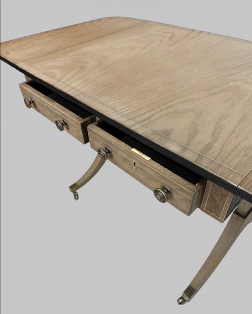 fig 2. Regency Style Sofa Table in Elm, Oak & Ash