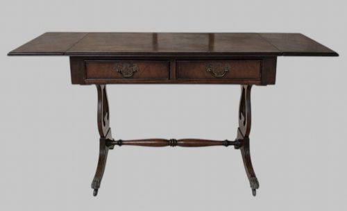 EARLY 20TH CENTURY MAHOGANY DROPLEAF OCCASIONAL TABLE BY ANDREW THOMSON SONS - ADDITIONAL PHOTO 1