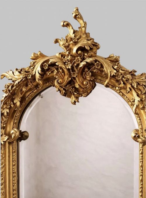 PAIR OF DECORATIVE GILTWOOD ROCOCO MIRRORS - ADDITIONAL PHOTO 2