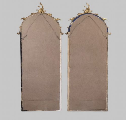 PAIR OF DECORATIVE GILTWOOD ROCOCO MIRRORS - ADDITIONAL PHOTO 4
