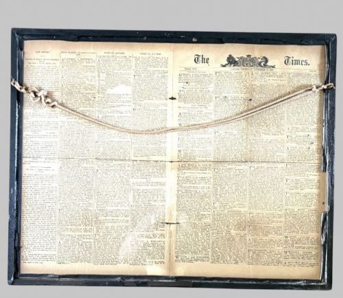 fig 1. Times Newspaper Nov 7th 1805 - Trafalgar and Nelsons Death