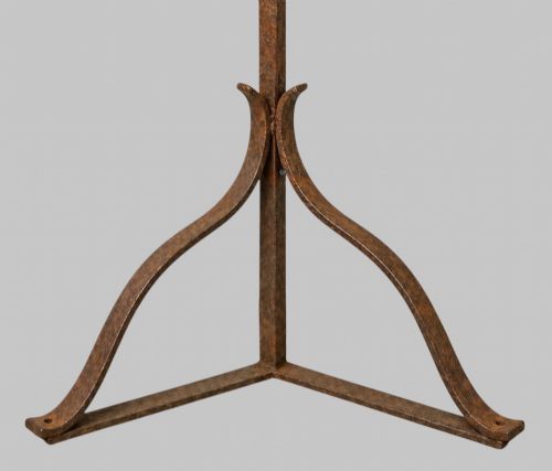 A WROUGHT IRON MULTICANDLE FLOOR CANDELABRUM ARCHITECTURAL STATEMENT - ADDITIONAL PHOTO 1