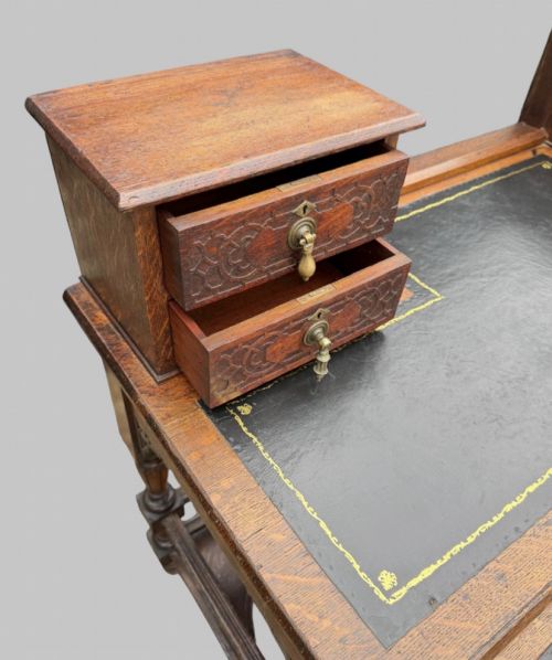VICTORIAN AESTHETIC MOVEMENT DESK WITH ANGLOJAPANESE INFLUENCE BY BLYTH SON LONDON - ADDITIONAL PHOTO 6
