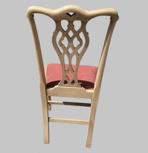 A SET OF EIGHT BLEACHED MAHOGANY DINING CHAIRS C1800 - ADDITIONAL PHOTO 2