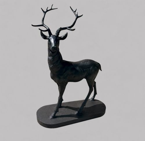 A Wonderful Young Bronze Stag C1925