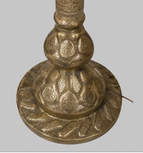 MIDDLE EASTERN MOORISH LARGE SYRIAN FLOOR LAMP - ADDITIONAL PHOTO 5